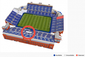 Ticket availability as of 17:30 this evening.