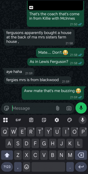 Lewis Ferguson bought a house in blackwood?